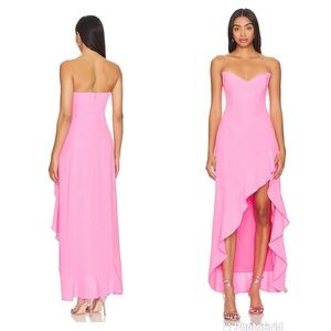 Amanda Uprichard Symone Dress in Shocking Pink
